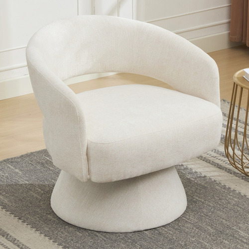 Nylah Chenille Swivel Armchair