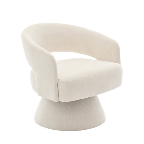 Nylah Chenille Swivel Armchair