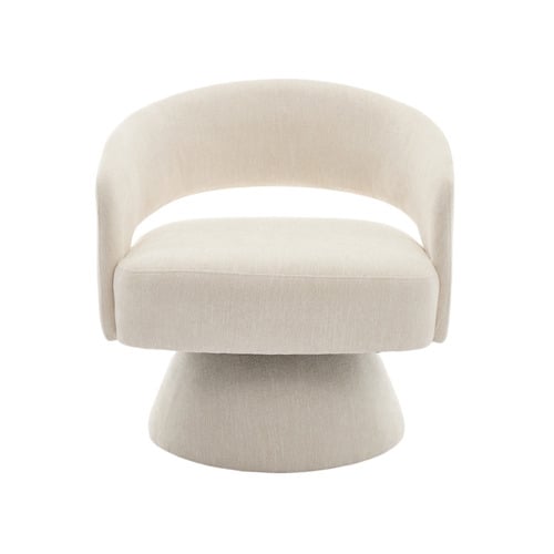 Nylah Chenille Swivel Armchair