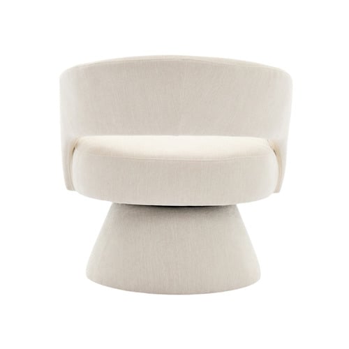 Nylah Chenille Swivel Armchair