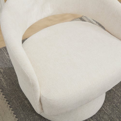 Nylah Chenille Swivel Armchair