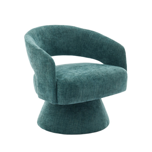 Nylah Chenille Swivel Armchair