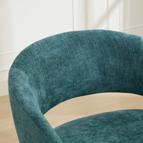 Nylah Chenille Swivel Armchair