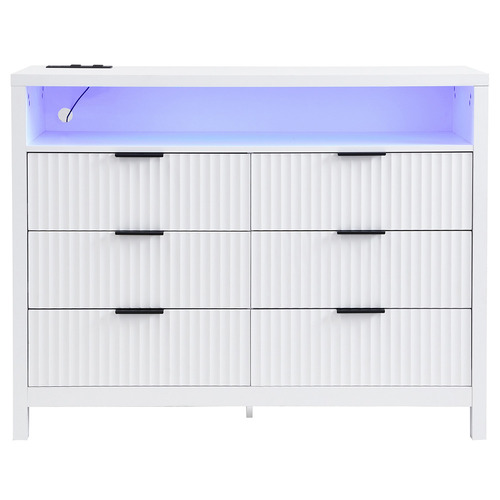 Miggy 6 Drawer Chest with LED