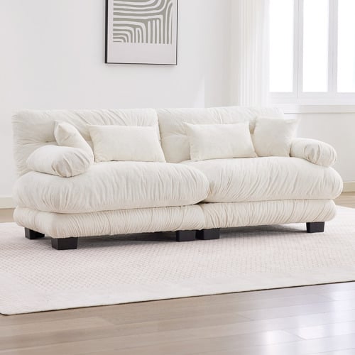 Rizalino Boucle 2 Seater Sofa