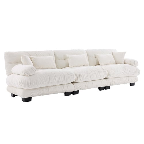 Rizalino Boucle 3 Seater Sofa