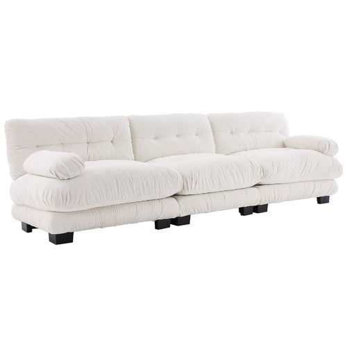 Rizalino Boucle 3 Seater Sofa