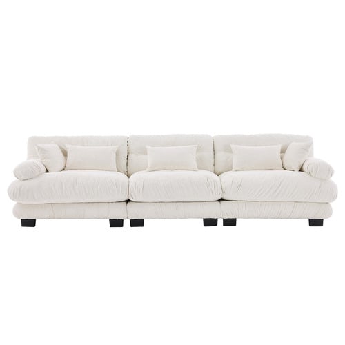 Rizalino Boucle 3 Seater Sofa