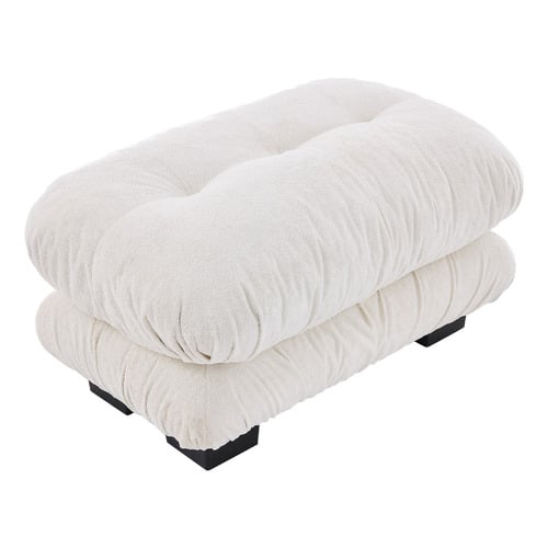 Rizalino Boucle 4 Seater Sofa with Ottoman