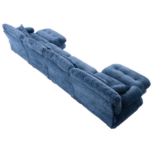 Rizalino Boucle 4 Seater Sofa with Ottoman