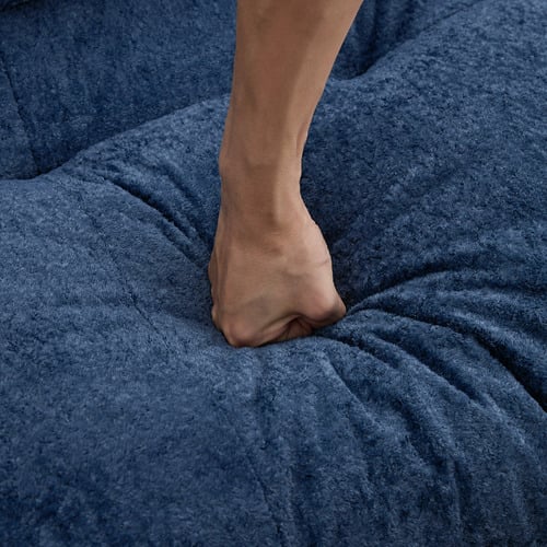 Rizalino Boucle 4 Seater Sofa with Ottoman