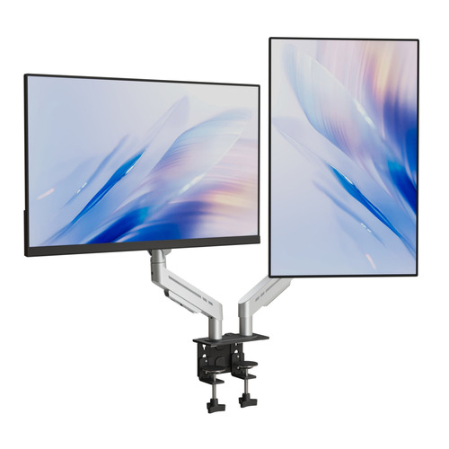 Harley Adjustable Dual Monitor Arm with Desk Clamp