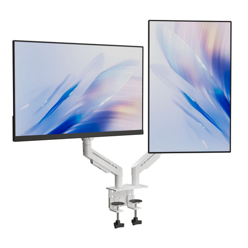 Harley Adjustable Dual Monitor Arm with Desk Clamp