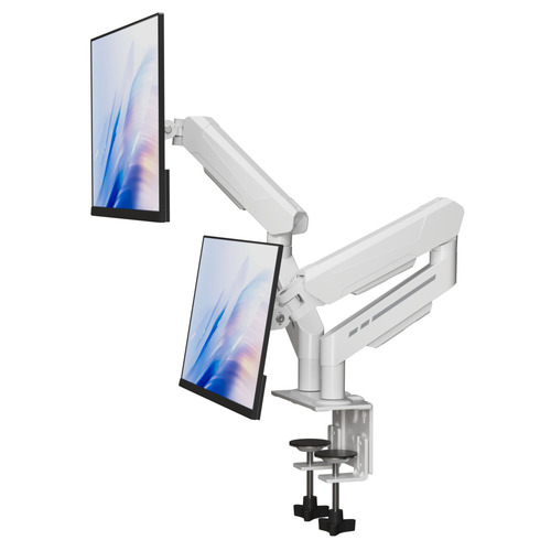 Harley Adjustable Dual Monitor Arm with Desk Clamp