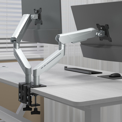 Harley Adjustable Dual Monitor Arm with Desk Clamp