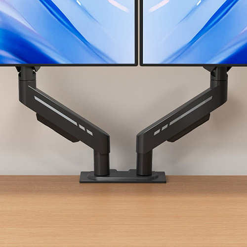 Harley Adjustable Dual Monitor Arm with Desk Clamp