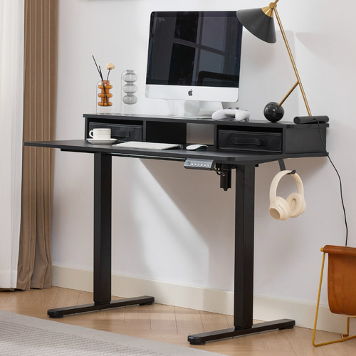 Jannie LED Electric Sit & Stand Desk