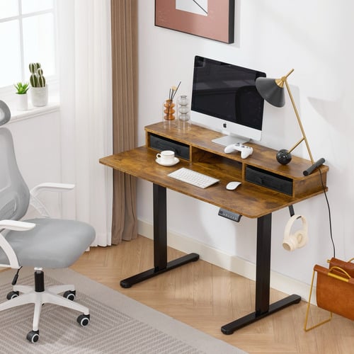 Jannie LED Electric Sit & Stand Desk
