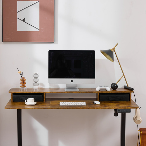 Jannie LED Electric Sit & Stand Desk