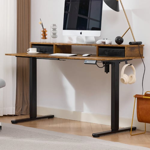 Jannie LED Electric Sit & Stand Desk