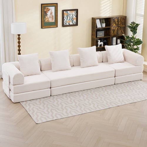 Fleur 3 Seater Double Modular Sofa Bed