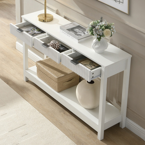 Irie 3 Drawer Console Table