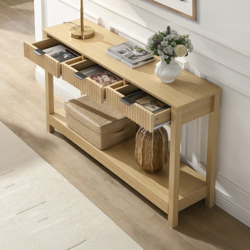 Irie 3 Drawer Console Table