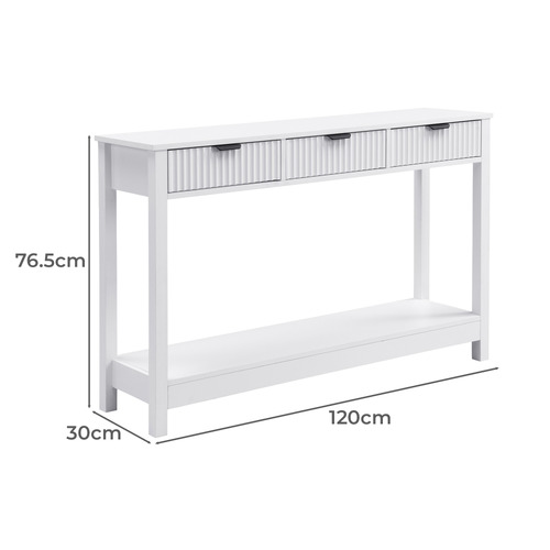 Irie 3 Drawer Console Table