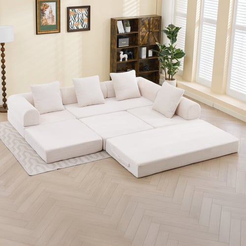 Fleur 3 Seater Double Modular Sofa Bed