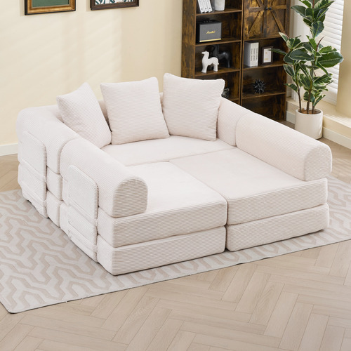 Fleur 3 Seater Double Modular Sofa Bed