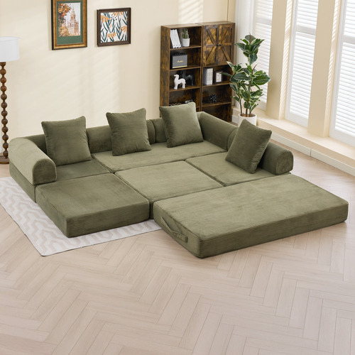 Fleur 3 Seater Double Modular Sofa Bed
