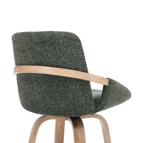 66cm Lucinda Upholstered Swivel Bar Stools