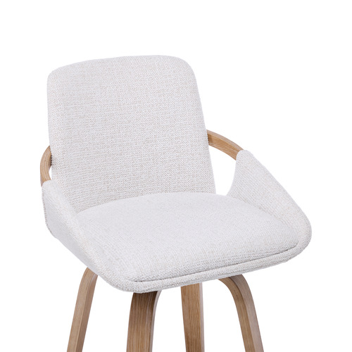 66cm Lucinda Upholstered Swivel Bar Stools