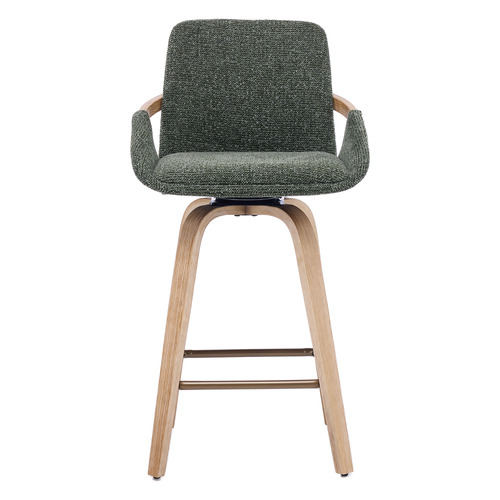 66cm Lucinda Upholstered Swivel Bar Stools