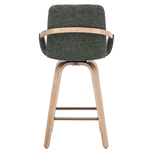 66cm Lucinda Upholstered Swivel Bar Stools