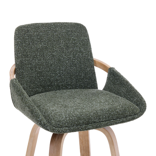 66cm Lucinda Upholstered Swivel Bar Stools