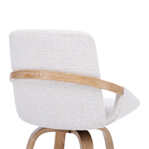 66cm Lucinda Upholstered Swivel Bar Stools