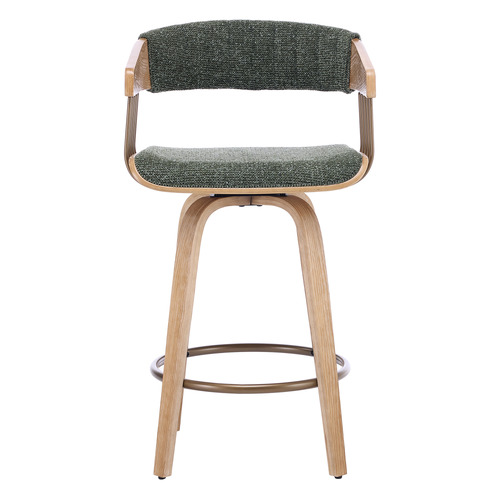 65.5cm Livia Upholstered Swivel Bar Stools