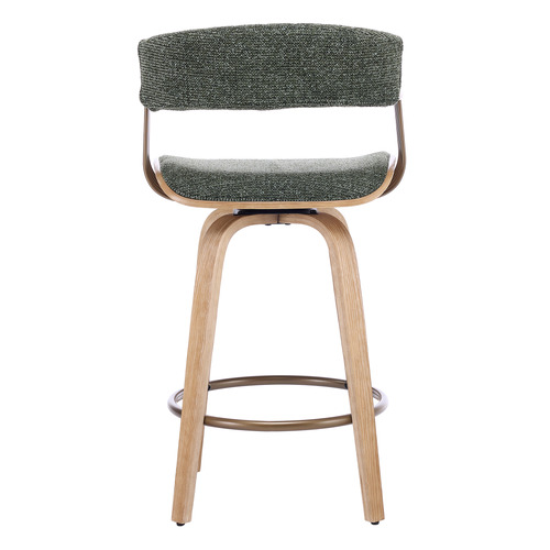 65.5cm Livia Upholstered Swivel Bar Stools