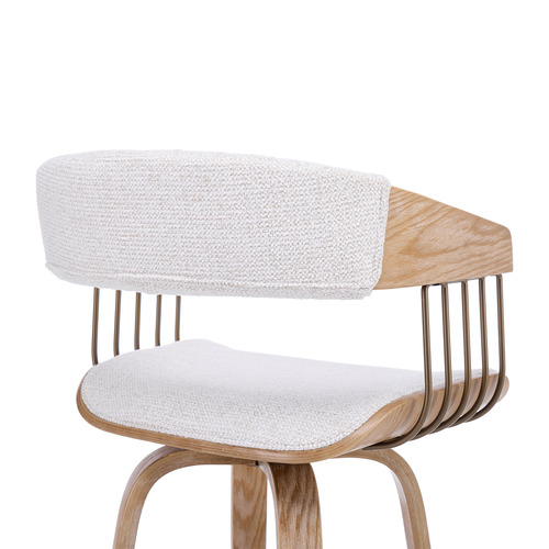 65.5cm Livia Upholstered Swivel Bar Stools