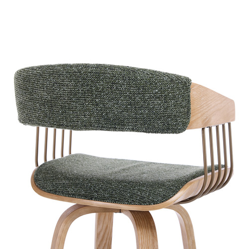 65.5cm Livia Upholstered Swivel Bar Stools