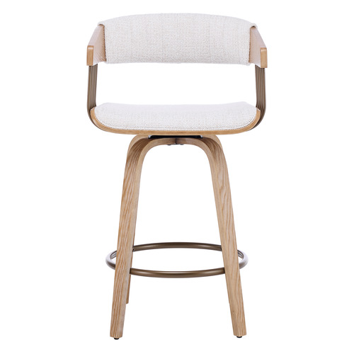 65.5cm Livia Upholstered Swivel Bar Stools