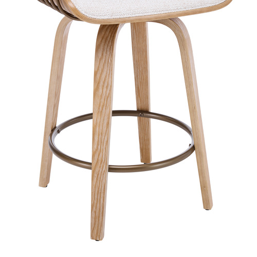 65.5cm Livia Upholstered Swivel Bar Stools