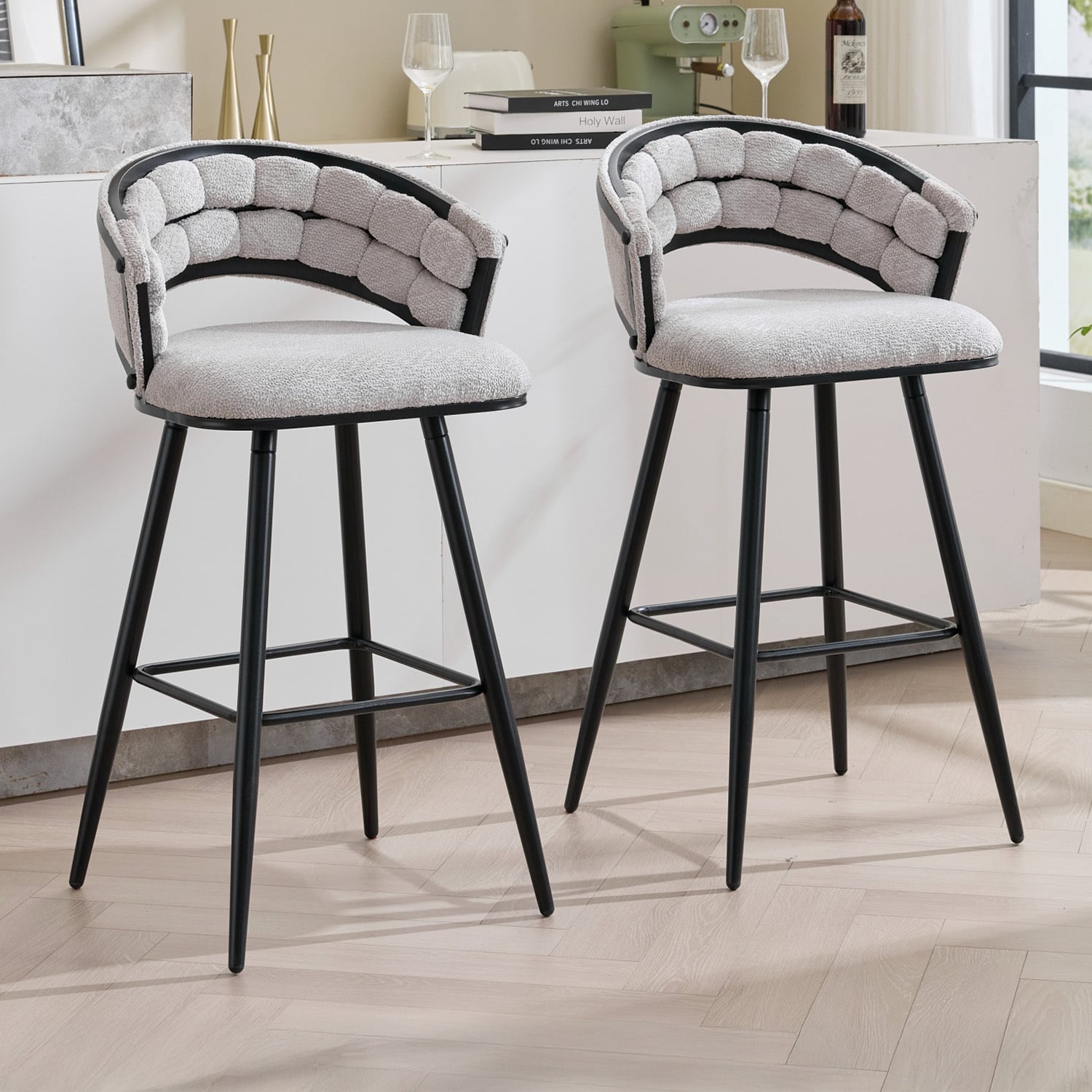 1000cm Dashiell Upholstered Bar Stools