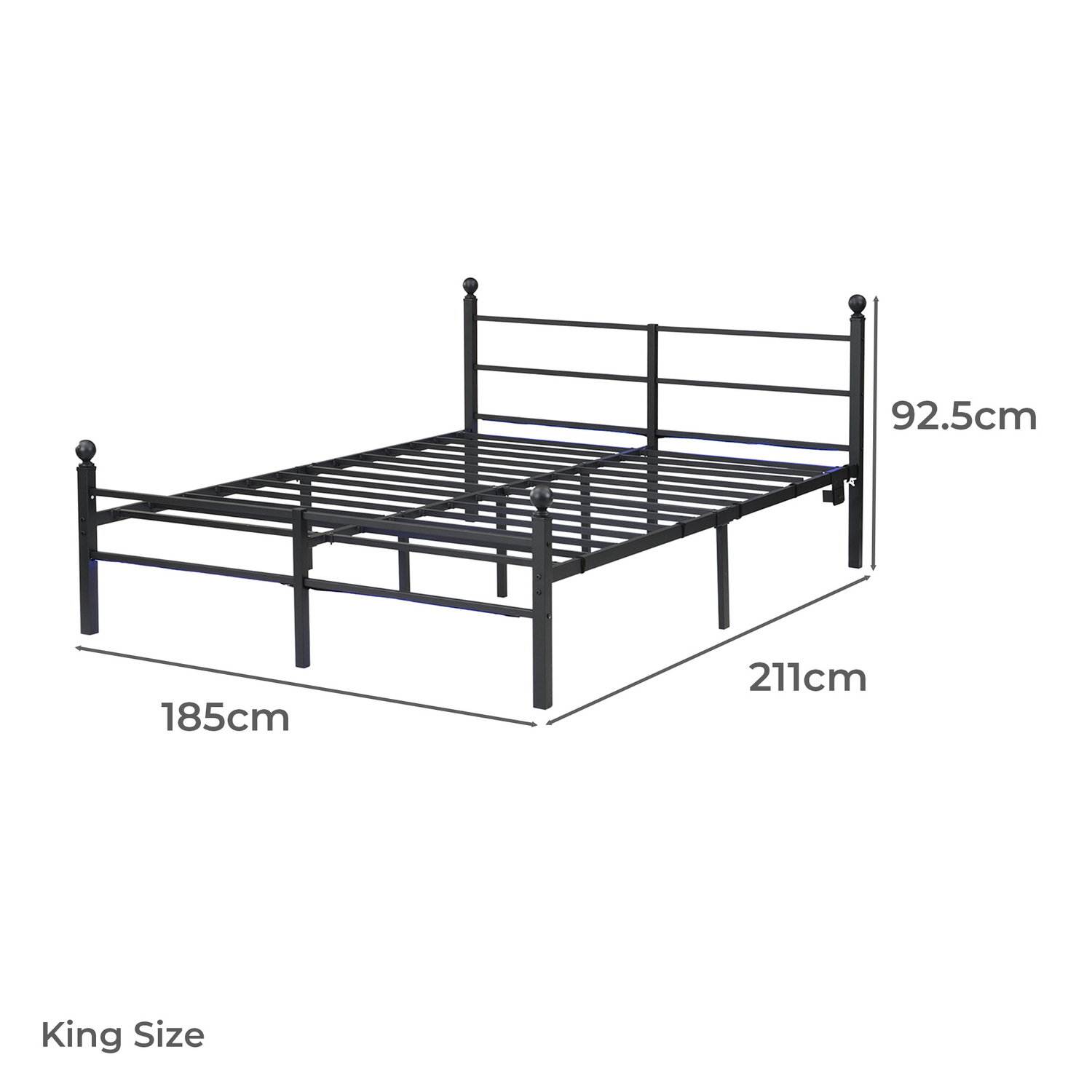 Braulio Bed with LED & Charging Station