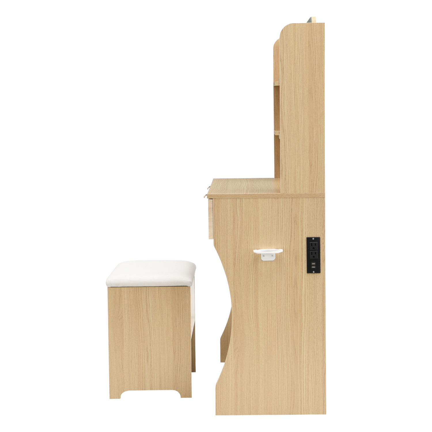 2 Piece Tetia LED Dressing Table & Stool Set