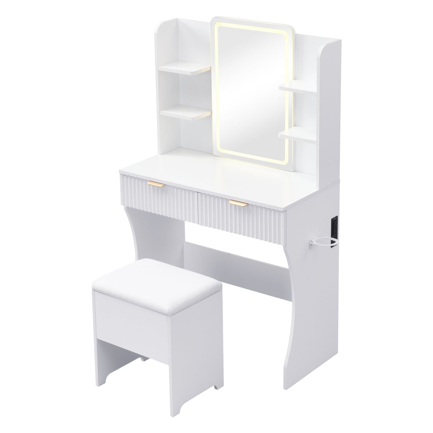 2 Piece Tetia LED Dressing Table & Stool Set