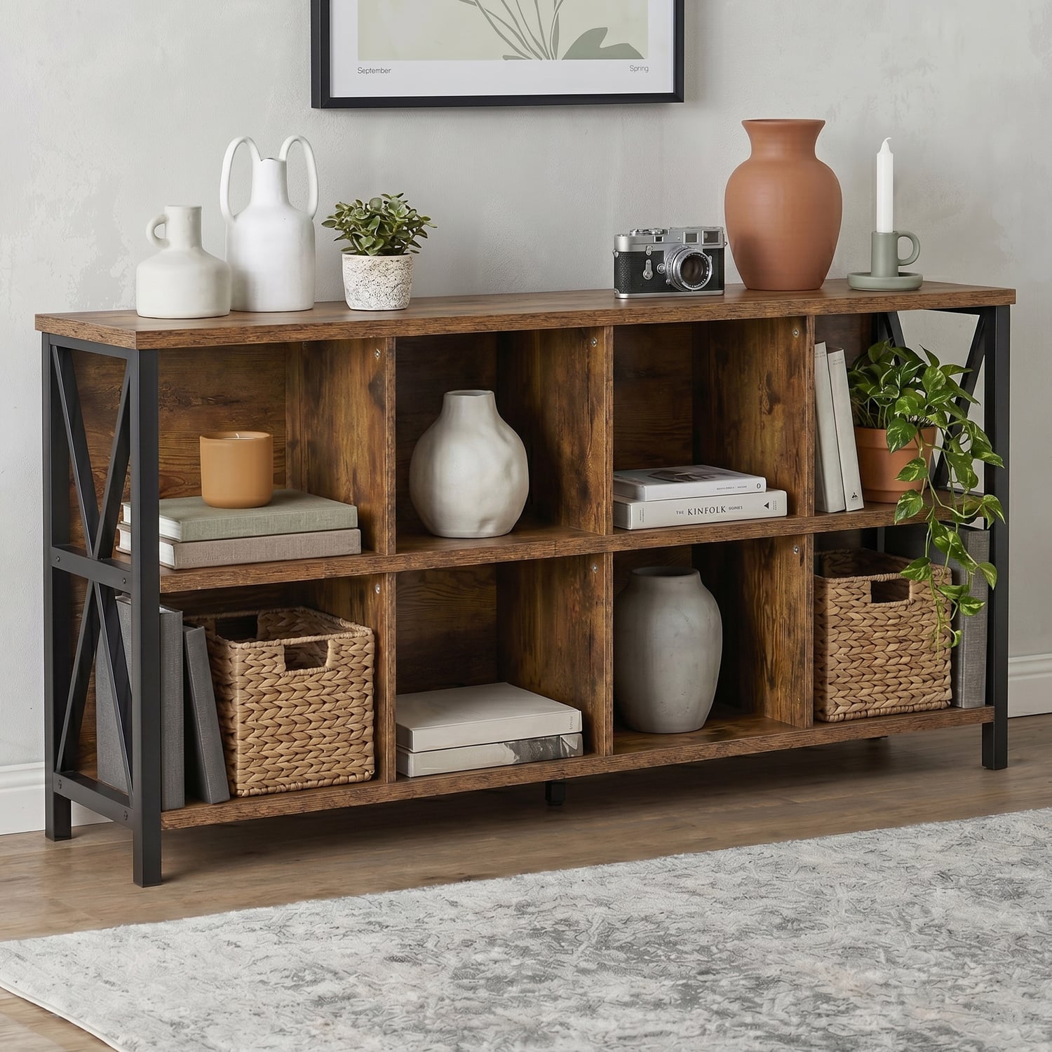 Durham 8 Cube Shelving Unit