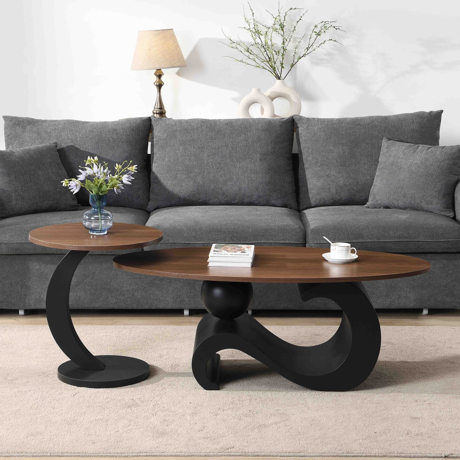 2 Piece Caleb Side & Coffee Table Set