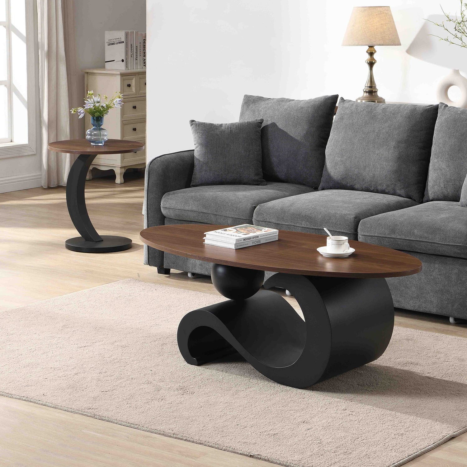 2 Piece Caleb Side & Coffee Table Set